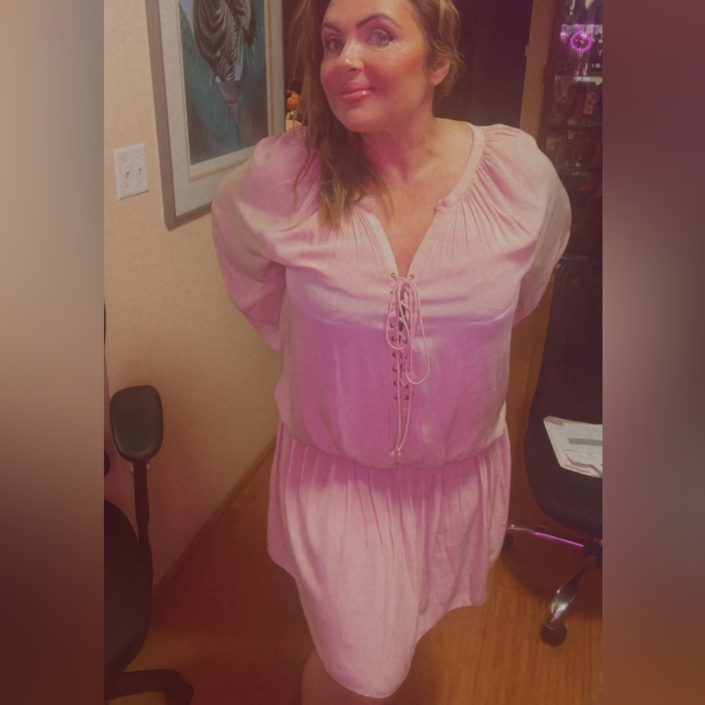 Ramy Brook Pink Long Sleeve Dress